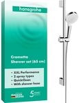 hansgrohe Crometta - Duschset mit Duschkopf (2 Strahlarten), Duschschlauch (1,60 m)