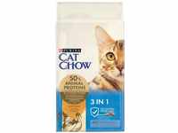 Cat Chow - PURINA CAT CHOW Chat 3en1 Riche en Poulet - 15 Kg