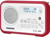 Sangean DPR 67 DAB+ UKW Tragbares Radio, Tischenradio, Digitalradio Weiß/Rot