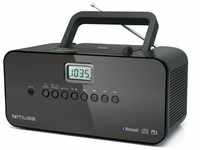 Muse M-22 BT tragbares UKW/ MW-Radio mit CD-Spieler, Bluetooth, schwarz
