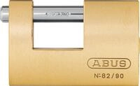 ABUS Messing-Vorh&auml;ngeschloss 82/90 - Monoblock-Hangschloss f&uuml;r Rollgitter,