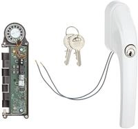 ABUS Fenster-Stangenschloss FOS550A AL0125 - Zusatzsicherung mit Druckzylinder und