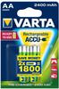 VARTA Batterien AA, wiederaufladbar, 2 Stück, Recharge Accu Power, Akku, 2400...