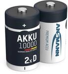 ANSMANN 2X Akku D 10000 mAh NiMH 1,2 V - Mono Batterien Wiederaufladbar