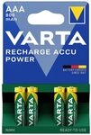 VARTA Batterien AAA, wiederaufladbar, 4 St&uuml;ck, Power on Demand Recharge Accu,...
