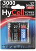 HyCell wiederaufladbar Akku Batterie Baby C Typ 3000mAh NiMH ohne Memory-Effekt...