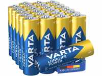 VARTA Batterien AA, 24 Stück, Longlife Power, Alkaline, 1,5V, für Spielzeug,