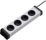 Ehmann 0200x00042301 Steckdosenleiste Universal 4-Fach, 1,5 m Zuleitung