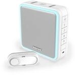 Honeywell Home DC915S Serie 9 Tragbar, Funk-LED-Gong mit Klingeltaster (wei&szlig;)