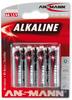 ANSMANN Red Alkaline Batterie Mignon AA LR6 Longlife Alkalibatterie (4er Pack)