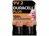 Duracell - Batterien 9 V Plus, 2 Stück, 6LR61 MX1604, Black, Lot de 2