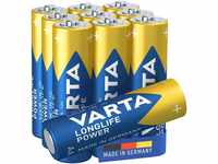 VARTA Batterien AA, 10 Stück, Longlife Power, Alkaline, 1,5V, ideal für...