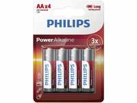 PHILIPS 8712581549909 Power Alkaline LR6 Mignon 1,5V Batterie rot/weiß/Silber