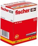 fischer Spreizd&uuml;bel S 8, D&uuml;bel mit 2-fach-Spreizung zum Befestigen von Bildern,