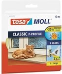 tesamoll P-Profil Gummidichtung - Selbstklebende Dichtung zum Isolieren von Spalten