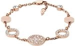 Fossil Armband F&uuml;r Frauen, 19 Cm + 2,5 Cm Verl&auml;ngerung Rosa, Rose Gold Perlmutt,