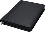 ALASSIO 30043 Ringbuchmappe A4 BOSA - Schreibmappe Nappaleder Schwarz