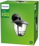 Philips myGarden Creek Wandleuchte, 53W, Schwarz