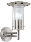 EGLO Au&szlig;en-Wandlampe Lisio, 1 flammige Au&szlig;enleuchte, Wandleuchte aus Edestahl,