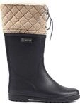 Aigle Damen Polka Giboul&eacute;e Gummistiefel Blau (Marine / Beige 4) 35 EU