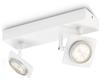 Philips myLiving LED Spot Millennium 2flg. 531923116, 1000lm, weiss