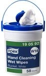 Tork Feuchte Handreinigungst&uuml;cher im Spendereimer Wei&szlig; W14, Ohne Duftstoffe,...