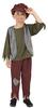 Victorian Poor Boy Costume, Green, with Top, Trousers & Hat (S)