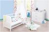 Pinolino Sparset Viktoria breit, 2-teilig, Kinderbett (140 x 70 cm) und breite