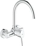 GROHE Concetto, K&uuml;chenarmatur Wandmontage (Wasserhahn f&uuml;r die K&uuml;che, 360&deg;
