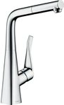 hansgrohe Metris Einhebel-K&uuml;chenarmatur, Komfort-H&ouml;he 320mm mit ausziehbarem...