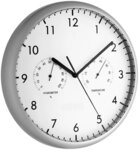 TFA Dostmann Analoge Wanduhr mit Thermometer und Hygrometer, 98.1072, Quarzuhr,...