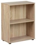 Inter Link - B&uuml;cherregal - Standregal - 2 F&auml;cher - H&ouml;henverstellbare B&ouml;den -