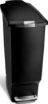 simplehuman CW1361 40 Liter, schmaler Treteimer, M&uuml;lleimer K&uuml;che, Abfalleimer,