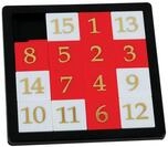Gowi 360-74 - Schiebepuzzle XXL, Logikspielzeug, Schwarz/Rot