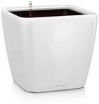 Lechuza-Gef&auml;&szlig; mit Bew&auml;sserungssystem Quadro Premium LS 28 wei&szlig; Hochglanz|...