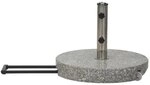 Siena Garden 431522 Granitschirmst&auml;nder Trolley, 40 kg rund mit Trollisystem,