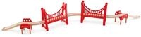 Hape Eisenbahnwelt Gro&szlig;e Doppel-H&auml;ngebr&uuml;cke, aus Holz, ab 3 Jahren