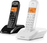 Telefono Inalambrico DECT Motorola S1202 Duo Startac Blanco y Negro