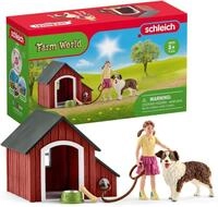 Schleich Farm World | Hundeh&uuml;tte 42376 | ab 3 Jahre | 11 Teile | Set inkl....