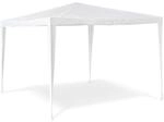 Relaxdays Pavillon Zelt HBT: 2,5 x 3 x 3 m Gartenpavillon mit quadratischer Fl&auml;che