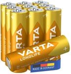 VARTA Batterien AA, 10 St&uuml;ck, Longlife, Alkaline, 1,5V, ideal f&uuml;r...