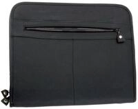 Alassio 30013 - Rei&szlig;verschlussmappe Milano, DIN A4, aus Leder, schwarz, ca. 36...