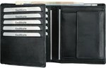 ALASSIO 42006 Leder Kombi Geldb&ouml;rse Hochformat, B&ouml;rse 12x10x2 cm, Schwarz 