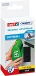 tesa On & Off Klettband zum Aufkleben - Selbstklebendes Klettklebeband zur
