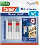 tesa Klebeschraube f&uuml;r Fliesen und Metall (verstellbar, 3 kg)