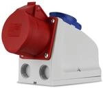 REV CEE Wandsteckdose, 400 VAC u. 230 VAC, 16 A, 5-polig, 3P + N + PE, IP44,