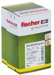 fischer Nageld&uuml;bel 6 x 80/50 S GREEN, hochwertige Nylond&uuml;bel mit verzinkter