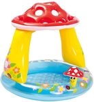 INTEX "Mushroom" Aufblasbares Planschbecken f&uuml;r Kinder von 1-3 Jahren 102x89 cm