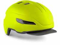 MET Corso Helm L (58-62) Fahrradhelm, Erwachsene, Unisex, Gelb (Neongelb)