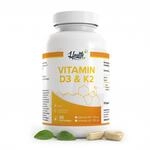 Health+ Vitamin D3 & K2, 90 Kapseln mit je 5000 IE Vitamin D3 und 200 mcg...